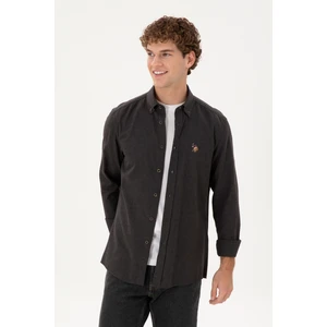 U.S. Polo Assn. Erkek Siyah Gömlek Basic 50293980-VR046