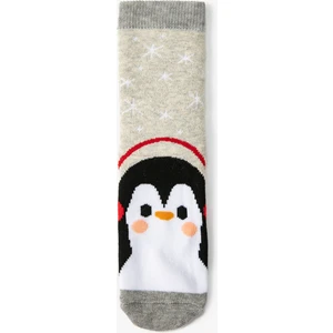 Havlu Çorap Penguen Desenli
