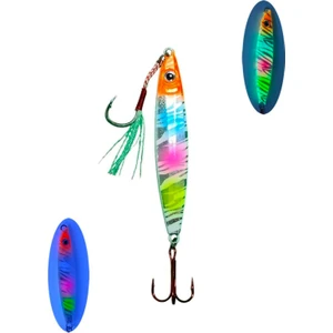 S.F. Jig Sardin2 29GR - Sahte Yem Kaşık Rapala -Levrek, Palamut, Lüfer, Çinekop, Turna Jig Yem -Zebra Glow
