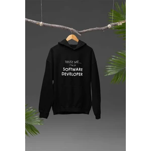 Qoeuyl Boutique Trust Me I Am A Software Developer Bilgisayar Programcısı Yazılımcı Baskılı Unisex Sweatshirt Hoodie