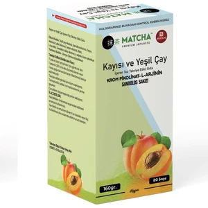 Bilge İlaç Matcha Premium Japanese Matcha Kayısı Aromalı Detox Form Çayı, 1 Kutu