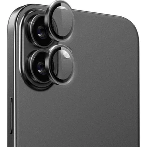 Apple iPhone 16 / 16 Plus Mercek Lens Kamera Koruyucu Siyah