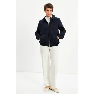 Stella Pulvis Lacivert Kapüşonlu Astarlı Ceket