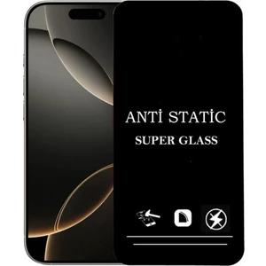 Apple iPhone 16 Pro Anti Statik Ekran Koruyucu Toz Tutmayan Kırılmaz Cam