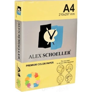 Alex Schoeller A4 Renkli Fotokopi Kağıdı 500 lü Sarı (ALX 560)