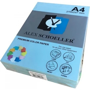 Alex Schoeller A4 Renkli Fotokopi Kağıdı 500 lü Okyanus Mavi (ALX 520)