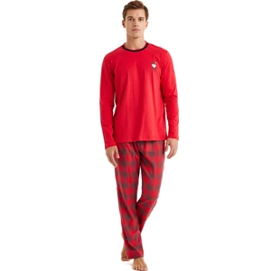 Erkek Pijama Takımı 40591 - Kırmızı