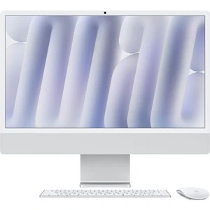 iMac M4 Çip 16GB 256GB SSD macOS 24" All In One Bilgisayar MWUU3TU/A Gümüş