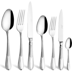 3401 84 Parça 12 Kişilik Çelik Çatal Kaşık Bıçak Takımı