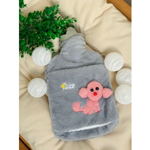 Snow Homs Peluş Kılıflı Köpek Emojili Sıcak Su Torbası 2 Litre