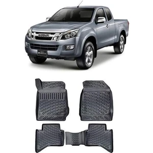 Isuzu D-Max 2012-2018   3D Havuzlu Paspas Siyah