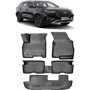 Chery Tiggo 8 Pro Luxury Paket 2022 Sonrası 3D Havuzlu Paspas Siyah