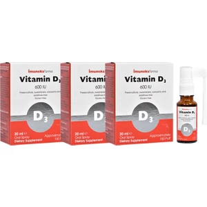 Imuneks Farma 600 Iu Vitamin D3 İçeren Sprey Takviye Edici Gıda 20 ml x 3 Adet