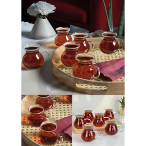 Snow Homs Keyfi Ala Borosilikat 6'lı Çay Bardağı Pinterest Bardak