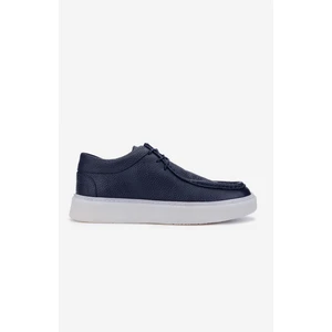 Erkek  Deri Lacivert Casual Ayakkabı 352 21032 Erk Ayk SK24-25 Lacı Fltr