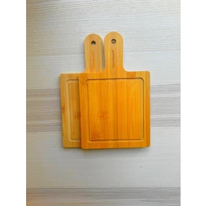 Bambu Kare 2li Sunum Tahtası 15X24,5X1cm