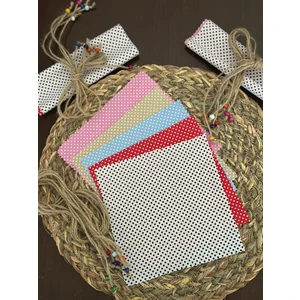 Den Tasarım Hediyelik 5 Li Renkli Puantiyeli Kokteyl Peçetesi/ Kahve Yanı Sunum Peçetesi