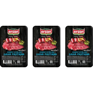 Erşan Çemensi̇z Pastırma 110 gr x 3 Adet