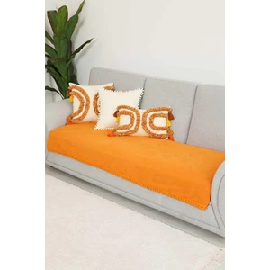 Aisha's Design Ponponlu Koltuk Örtüsü 90x210 Cm,Ko-33