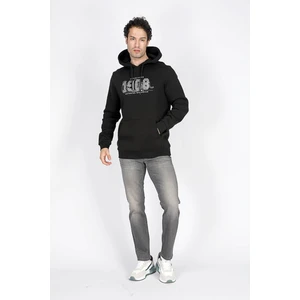 Lee Cooper Washington Erkek Kapüşonlu Sweatshirt Siyah