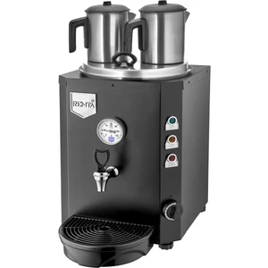 Çay Ocağı Kazanı Makinesi 23 Lt 2 Demlik Elektrikli Siyah