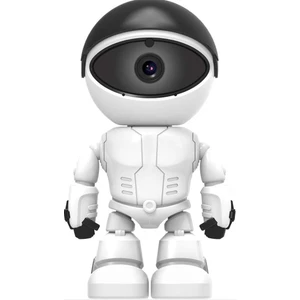 Full Hd Kablosuz Wifi Robot Kamera 3mp Iki Yönlü Ses Otomatik Izleme Hareket Algılama Kişi Takibi Ofis Ev Kamerası