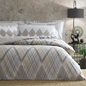 Sineri Tek Kişilik Ranforce Nevresim Takımı - Gri