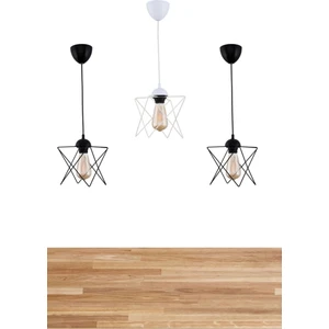 Nefiz Home 3 Adet Özel Kombin Zigzag Avize