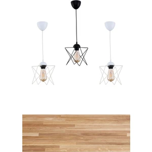 Nefiz Home 3 Adet Özel Kombin Zigzag Avize