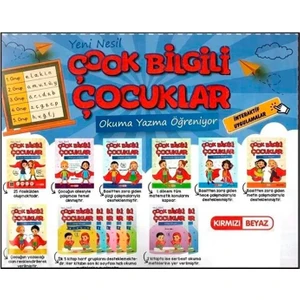 Kırmızı Beyaz Yayınları Yeni Nesil Çook Bilgili Çocuklar Okuma Yazma Öğreniyorum Set