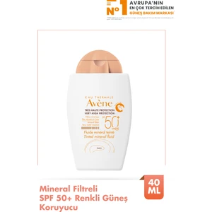 Tinted Mineral Fluid Renkli Güneş Koruyucu Spf 50 40 ml
