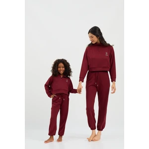 Katia & Bony Kız Çocuk Basıc Fluffy Sweatshirt Bordo