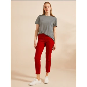 Uğur Butik Ara Bel Dar Paça Kumaş Pantolon