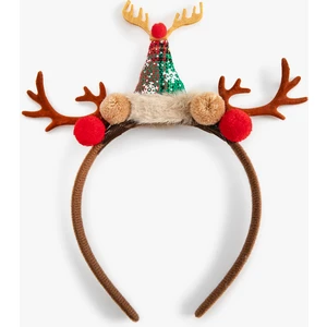 Yılbaşı Temalı Taç Simli Aplike Detaylı