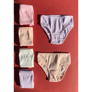 Raporlu Pamuklu 6 Adet Kız Çocuk Şort-Külot Soft Renkler 34A18