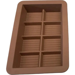 Dubai Çikolatası Yapma Kabı Kalıbı , Silikon, Bpa Free Antibakteriyel 8 Bölmeli