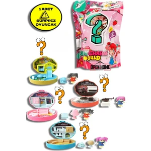 1 Adet Taşınabilir Dollhouse Sürpriz Paket