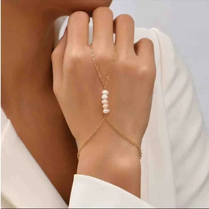 Incili Şahmeran Çelik Bileklik