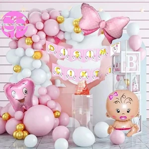 Bkmc Party Diş Folyo Balonlu Uzar Yazılı Dişim Çıktı Bebek Folyo Balonlu Konsept Parti Seti