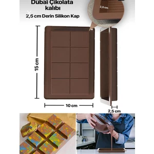 Dubai Çikolatası Kalıbı Silikon Çikolata Kalıbı