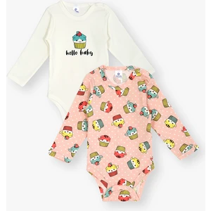 Luggi Baby 2li Uzun Kol Kız Bebek Body 3 Ay - 3 Yaş