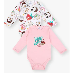 Luggi Baby 2li Uzun Kol Kız Bebek Body 3 Ay - 3 Yaş