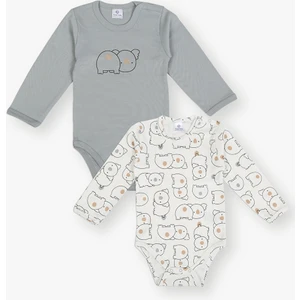 Luggi Baby 2li Uzun Kol Erkek Bebek Body 3 Ay - 3 Yaş