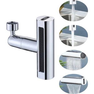 Şelale Mutfak Bataryası Musluk Ucu 4'ü 1 Arada, Döner Lavabo Bataryası Kafası, Ayarlanabilir Çok Fonksiyonlu Musluk Başlığı (Kafa 4'ü 1 Arada)