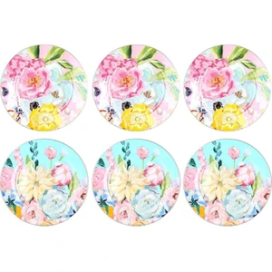 Peony Bone 6lı 20CM Servis Tabağı Setı