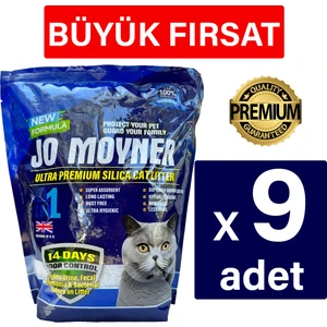 Silika Kristal Kedi Kumu 3,8Lt x 9 Adet