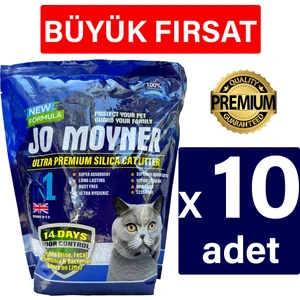 Jo Moyner Silika Kristal Kedi Kumu 3,8Lt x 10 Adet