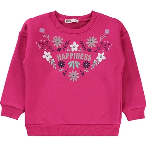 Civil Girls Kız Çocuk Sweatshirt 2-5 Yaş Fuşya