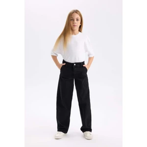 Kız Çocuk Wide Baggy Fit Geniş Bol Paça Jean Pantolon D7181A824WN