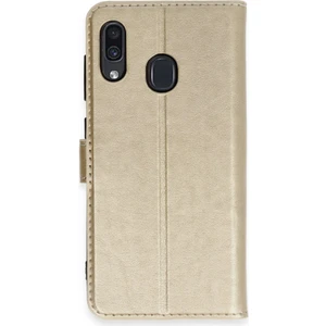 Samsung Galaxy A30 Kılıf Dışı Deri Içi Silikon Kartlıklı Kapaklı Trend S Plus Kapak